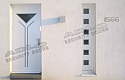 ADLO - sikkerhedsdør ADUO, glasdesign P451, med adskilt dørvindue