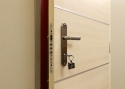 ADLO - Sikkerhedsdør TEDUO, atypisk liste, indgangsdør til lejlighed, ADLO dørkarm med trædekor
