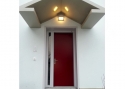 ADLO - Sikkerhedsdør ZENIT, glat design med side parti, højde 230 cm, dybde dørkarm 10+54 cm